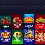 View of the RetroBet Australian pokies lobby with category filters and current game tiles